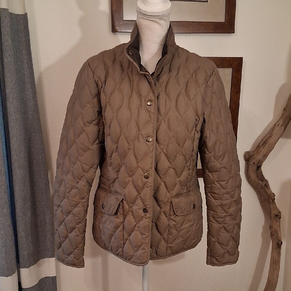 Eddie Bauer Brown Quilted Puffer Jacket